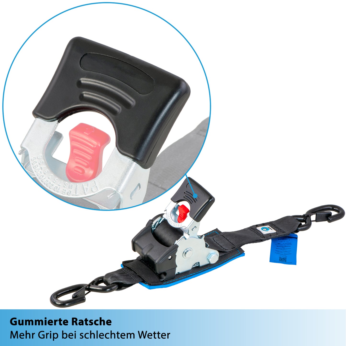 2x Automatik Spanngurt mit Ratsche - 50mm - valonic TANUKI