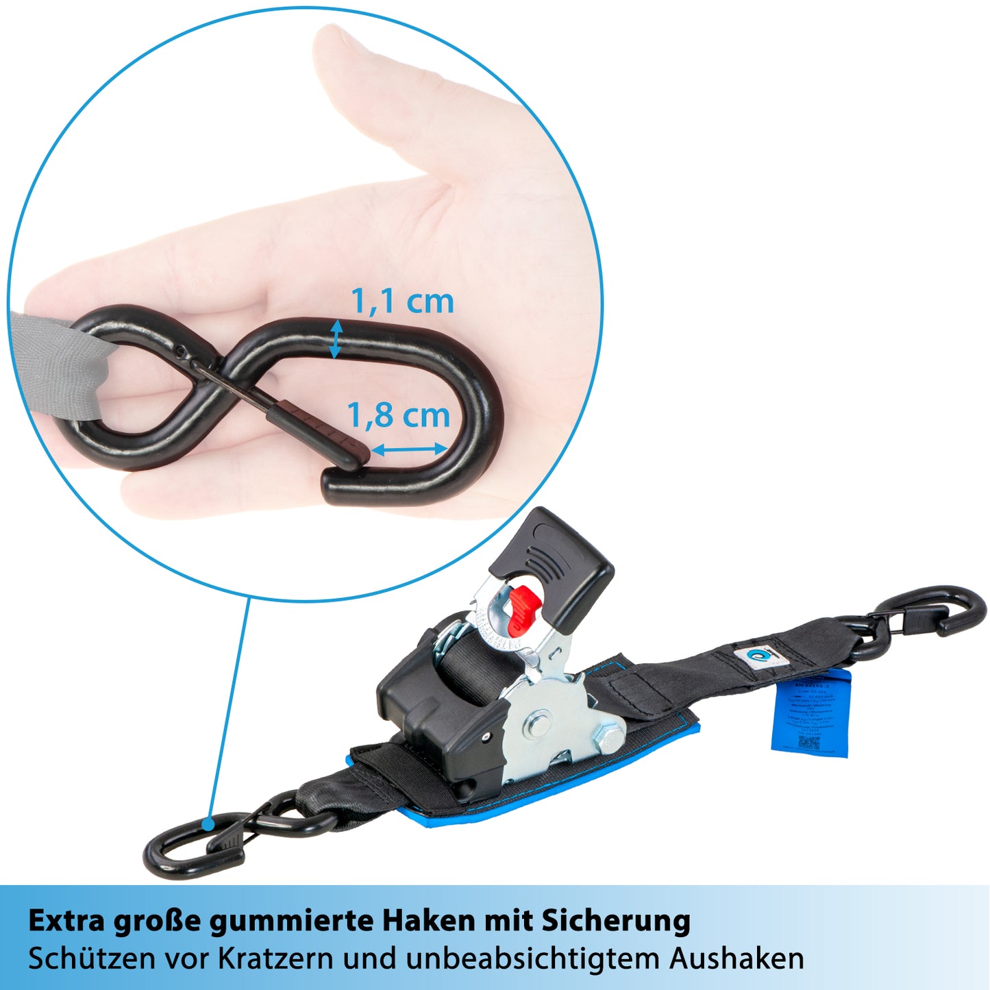 2x Automatik Spanngurt mit Ratsche - 50mm - valonic TANUKI