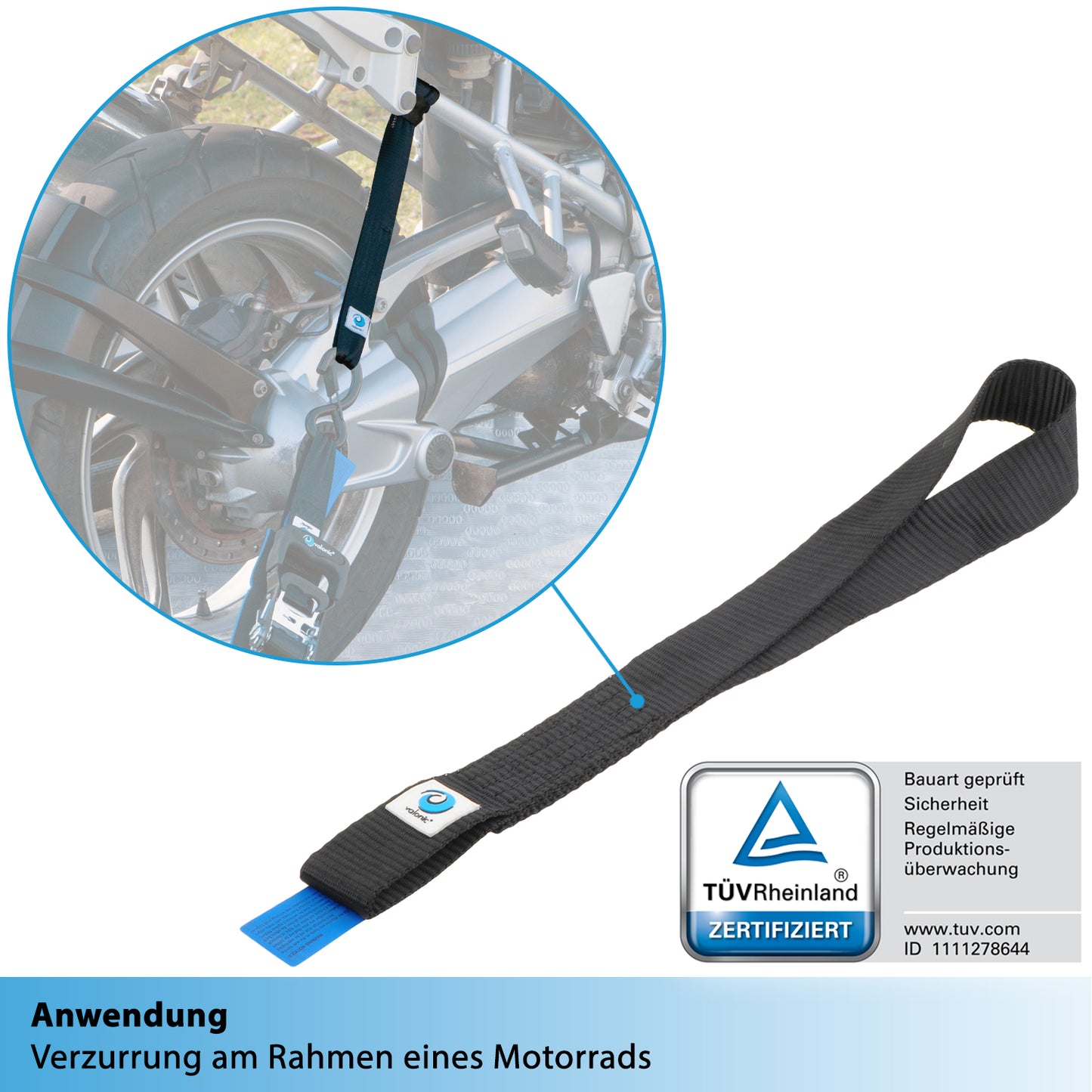 2x Zurrschlaufen für Haken und Schäkel - 45cm - valonic CONDOR