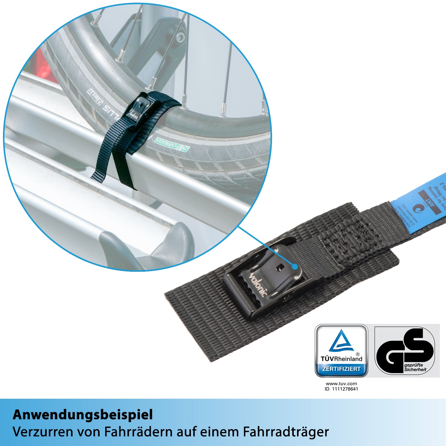 decathlon spanngurte fahrrad 4x Spanngurte für Fahrradträger - 19mm