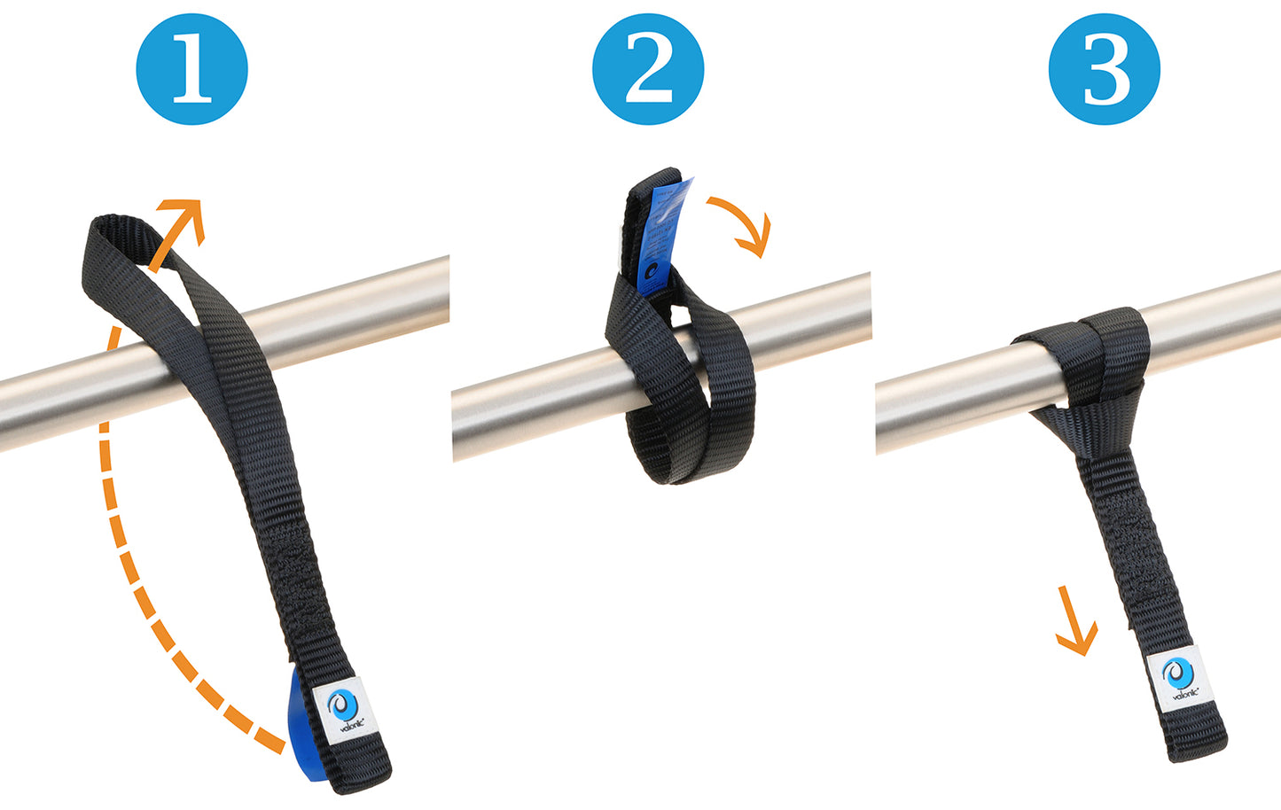 4x Zurrschlaufe für Karabiner & Haken - 30cm - valonic FALCON