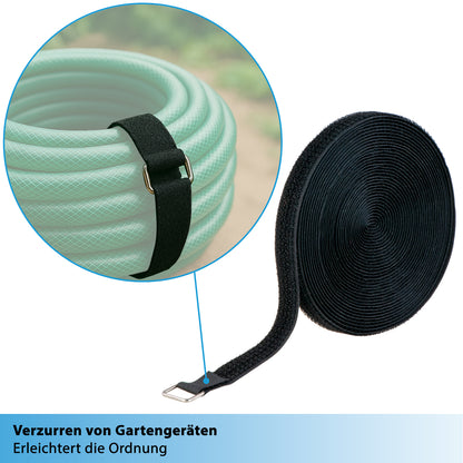 10m Klettband - 20mm - 25 Metallringe, valonic COLIBRI