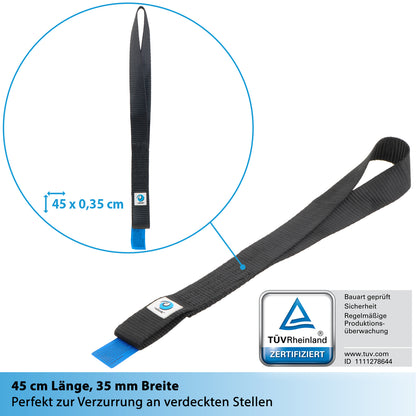 2x Zurrschlaufen für Haken und Schäkel - 45cm - valonic CONDOR
