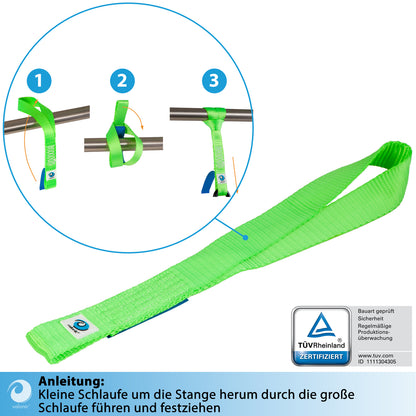 2x Zurrschlaufen für Haken und Schäkel - 45cm - valonic CONDOR
