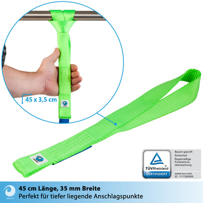 2x Zurrschlaufen für Haken und Schäkel - 45cm - valonic CONDOR