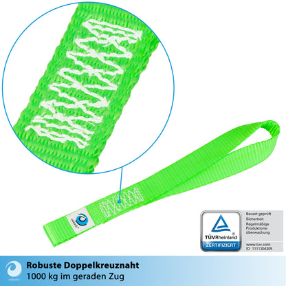 4x Zurrschlaufe für Karabiner & Haken - 30cm - valonic FALCON