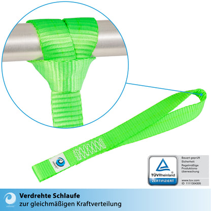 4x Zurrschlaufe für Karabiner & Haken - 30cm - valonic FALCON