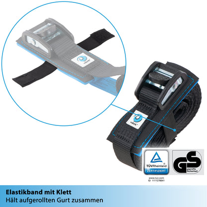 2x Spanngurte mit Klemmschloss - 35mm - valonic ORCA