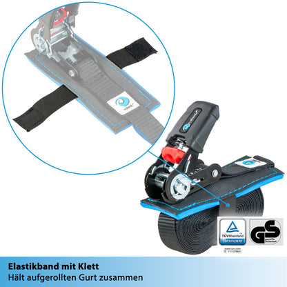 2x Spanngurte mit Ratsche ohne Haken - valonic WOLF
