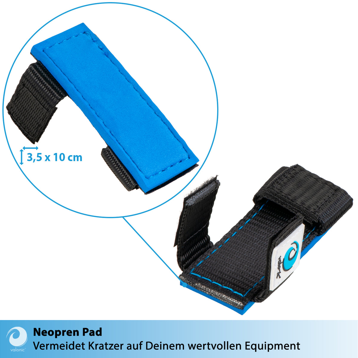 4x Kantenschutz-Pad für Spanngurte bis 30mm - valonic WOMBAT + Beutel