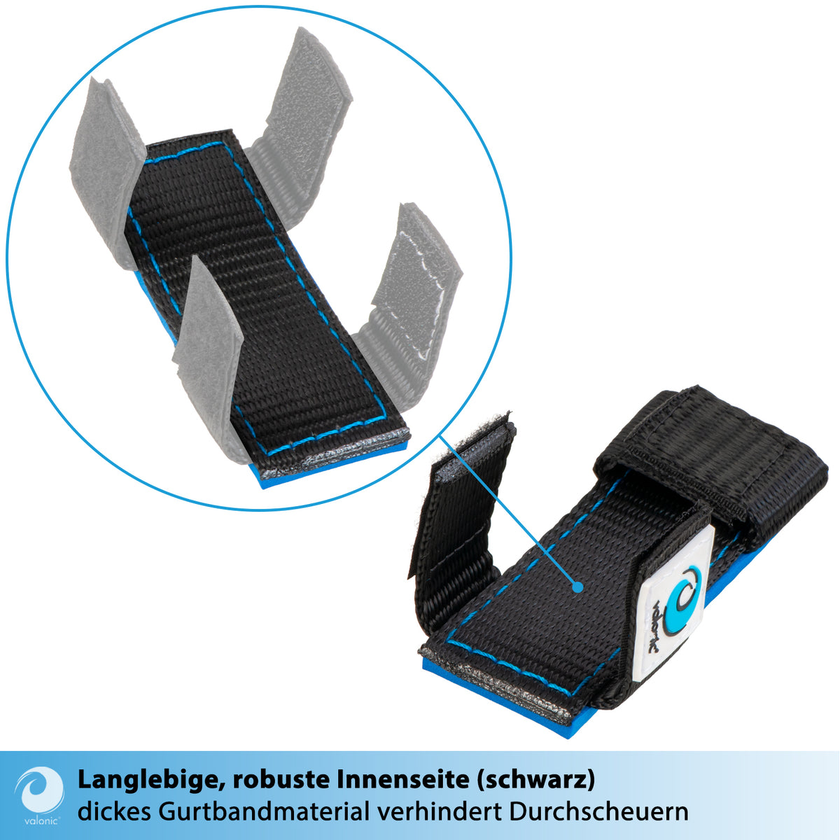 4x Kantenschutz-Pad für Spanngurte bis 30mm - valonic WOMBAT + Beutel