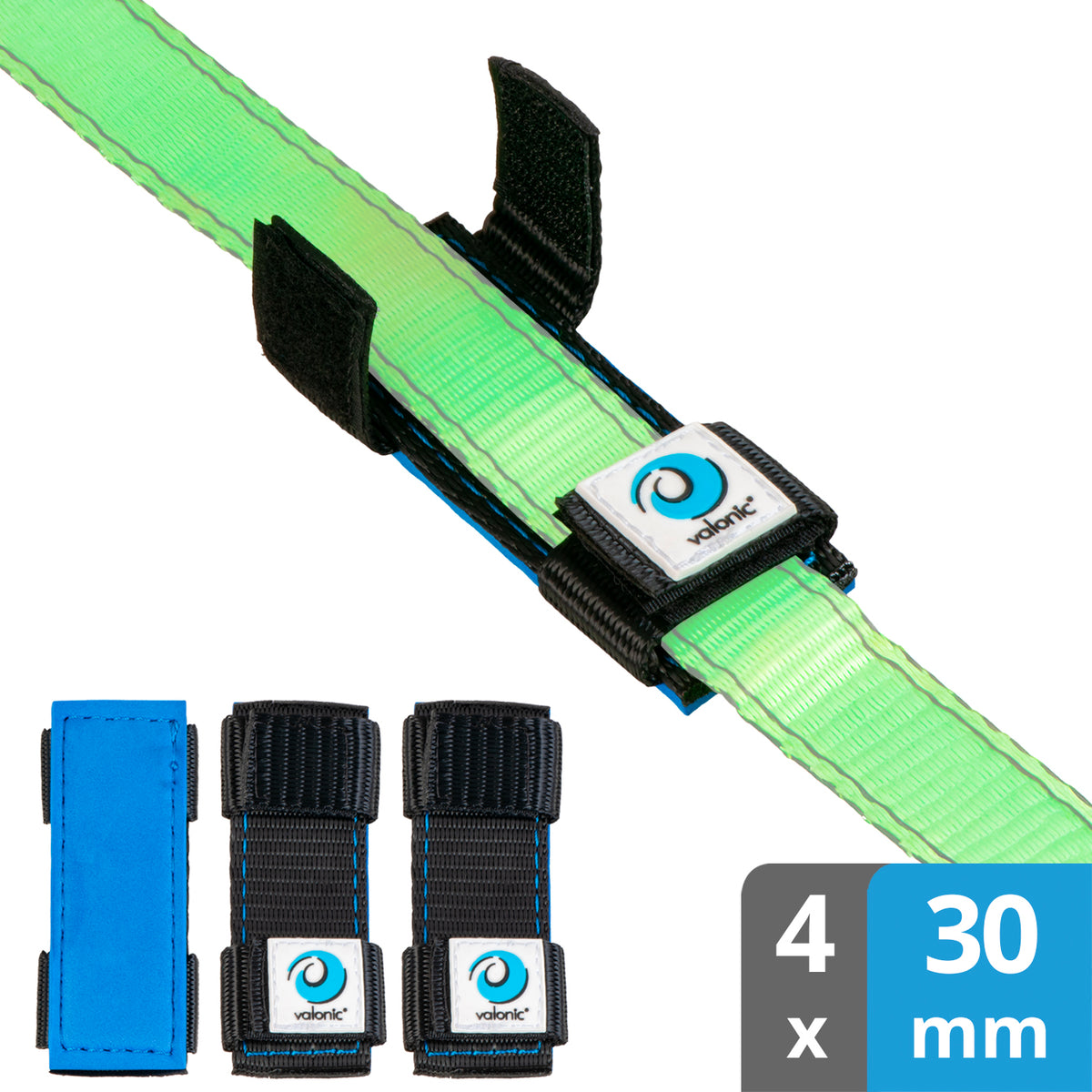 4x Kantenschutz-Pad für Spanngurte bis 30mm - valonic WOMBAT + Beutel