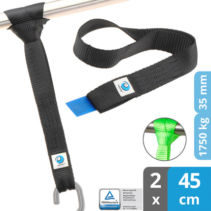 2x Zurrschlaufen für Haken und Schäkel - 45cm - valonic CONDOR